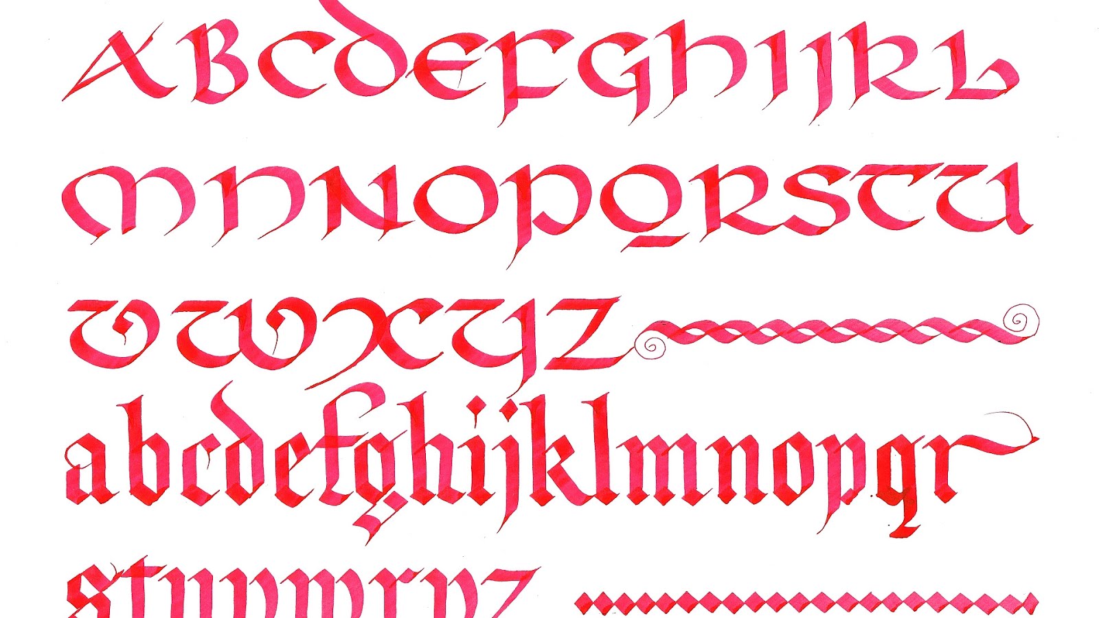 Uncial script - Calligraphy Uncial - Calligraph Choices