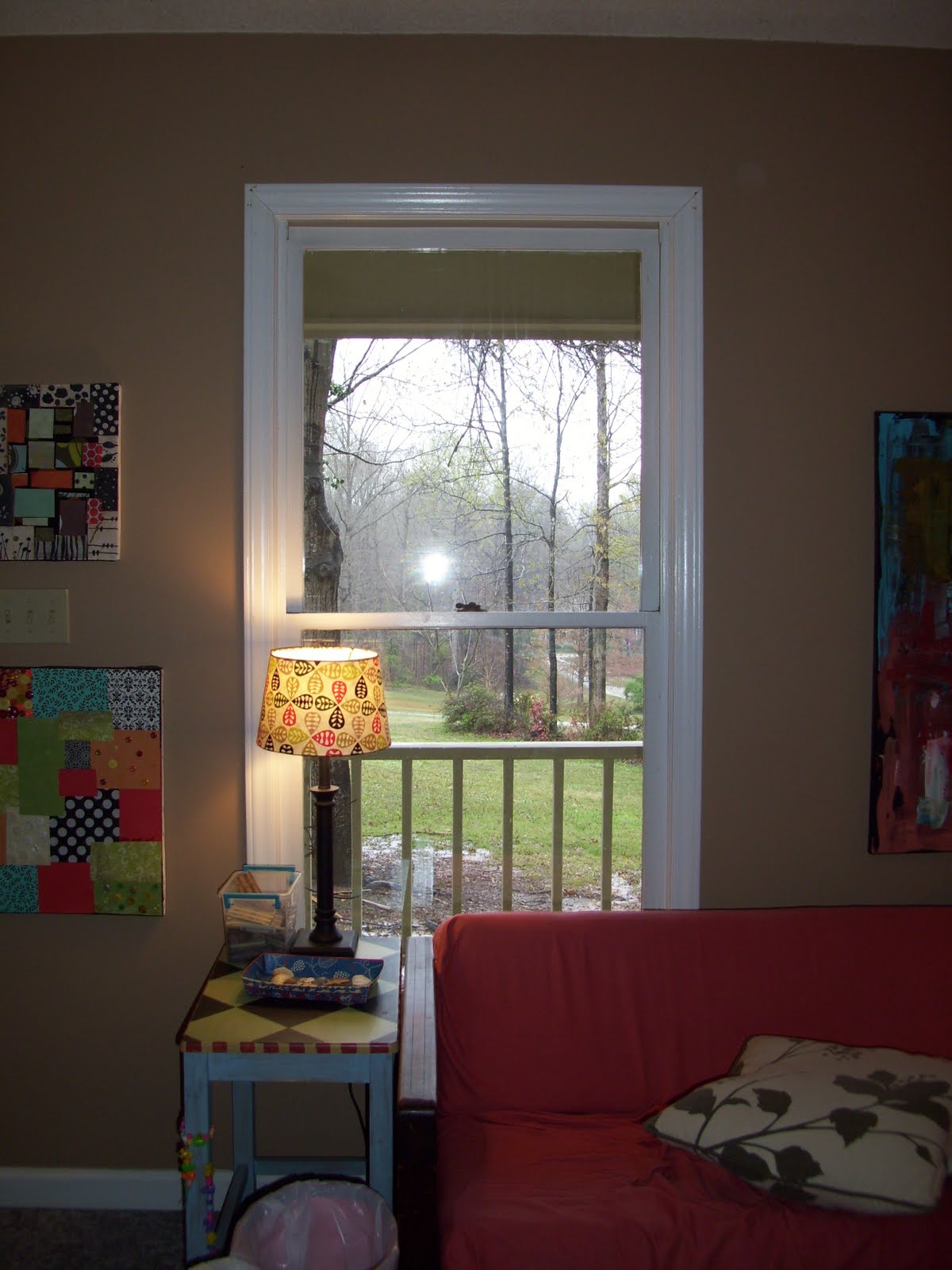 Sara's art* house surprise window makeover day!