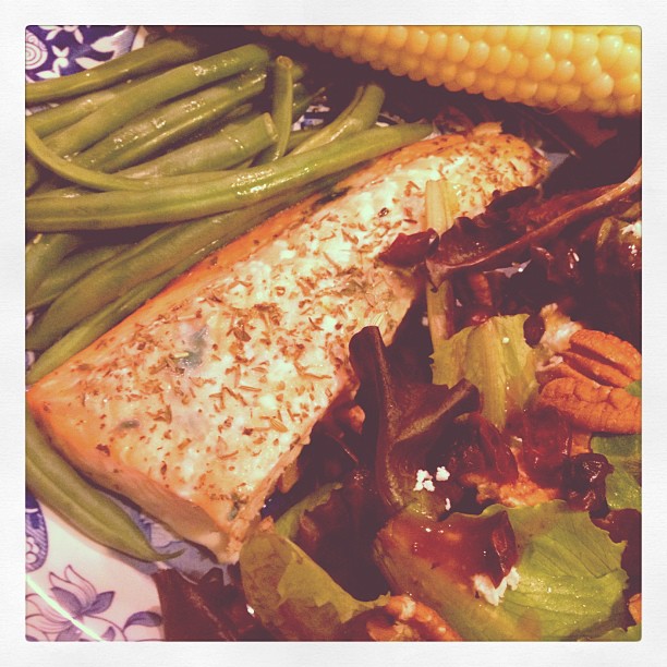 A Less Processed Life What's For Dinner Baked Herbes de Provence Salmon