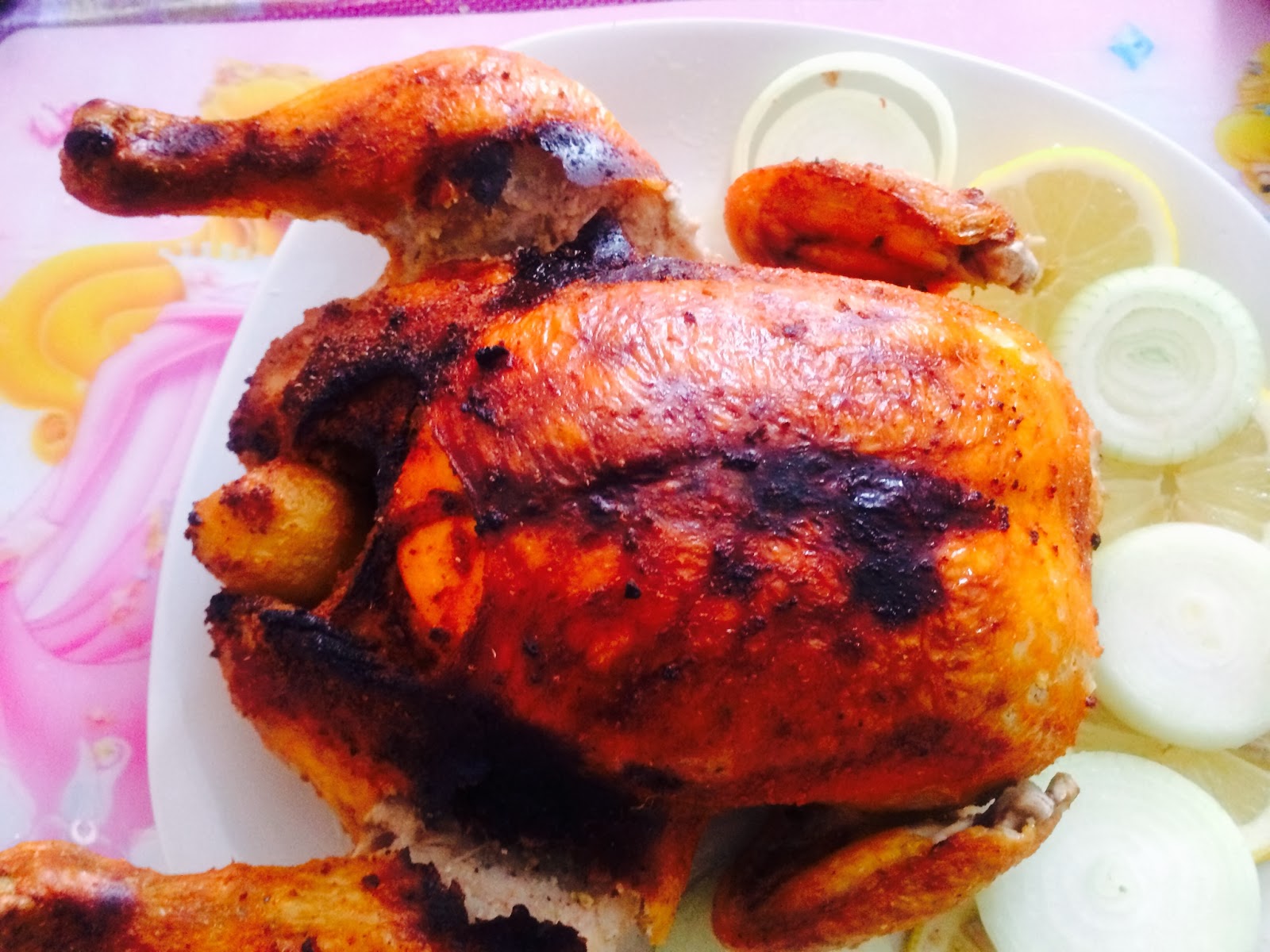 My Kitchen's Aroma Whole chicken roast indian style