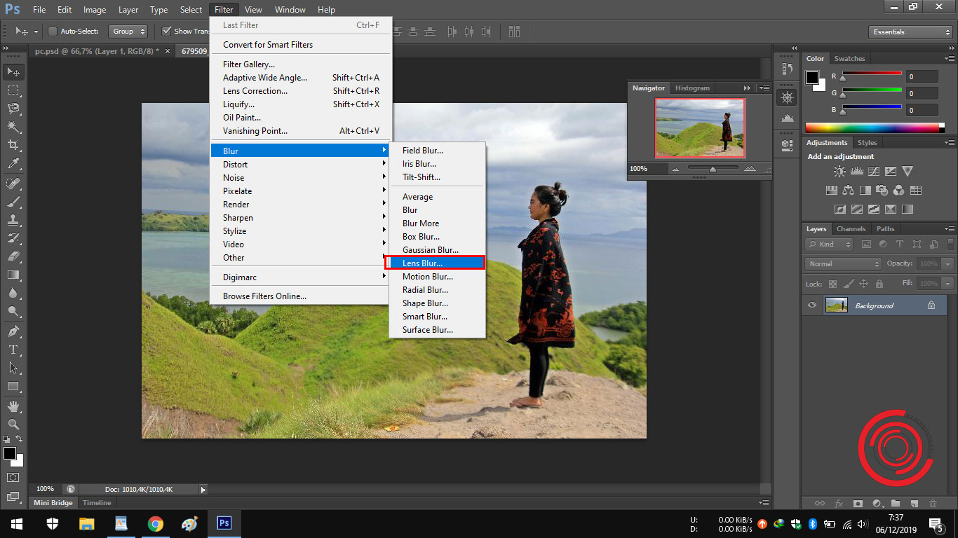 Cara Membuat Efek Blur Pada Di KEPOINDONESIA