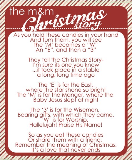 Christmas Rubies In My Treasure Box: The M&M Christmas Story