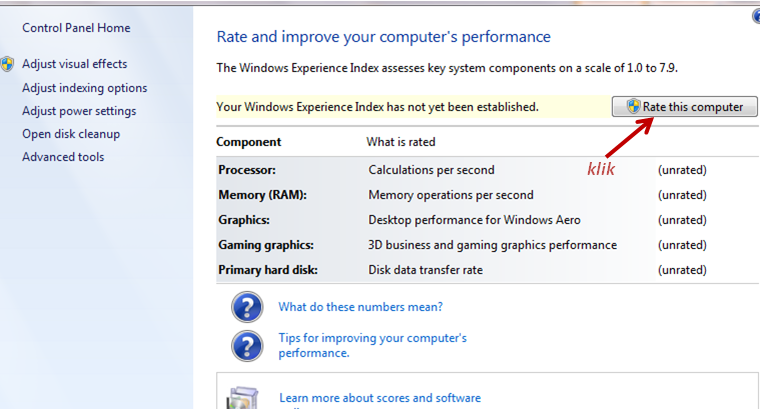 CARA MEMPERBAIKI PESAN “SYSTEM RATING IS NOT AVAILABLE” - BERBAGI TRIK ...