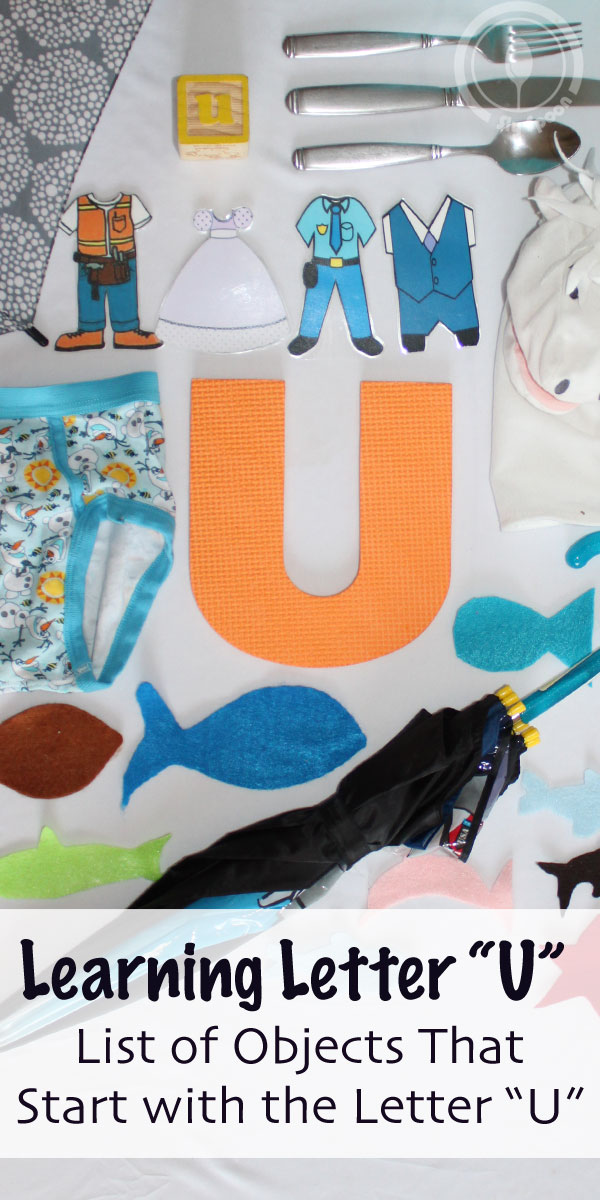 Sly Spoon: Toddler A-Z - Objects That Start with the Letter "U"