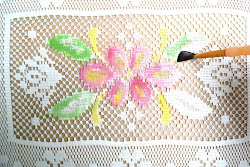 watercolor lace paper paint