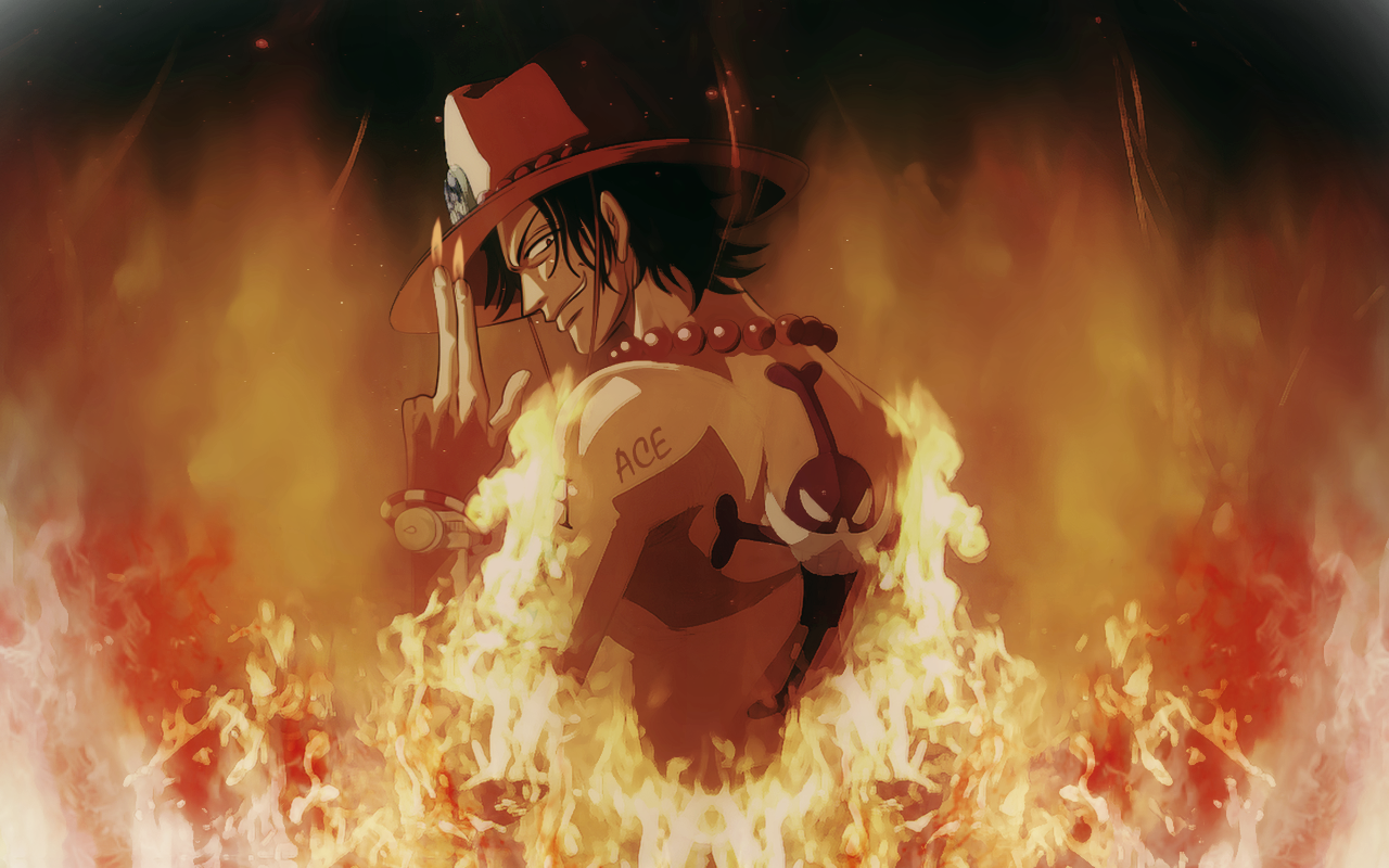 Wallpapers: One Piece: especial Ace D. Portgas Bakeneko BR