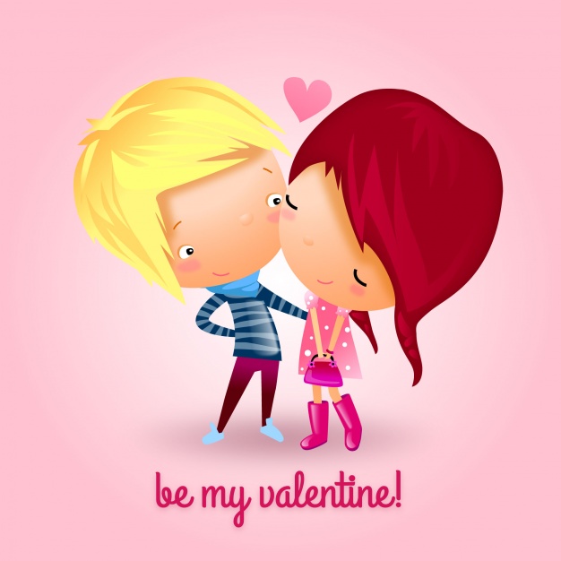 Valentine's background design Free Vector