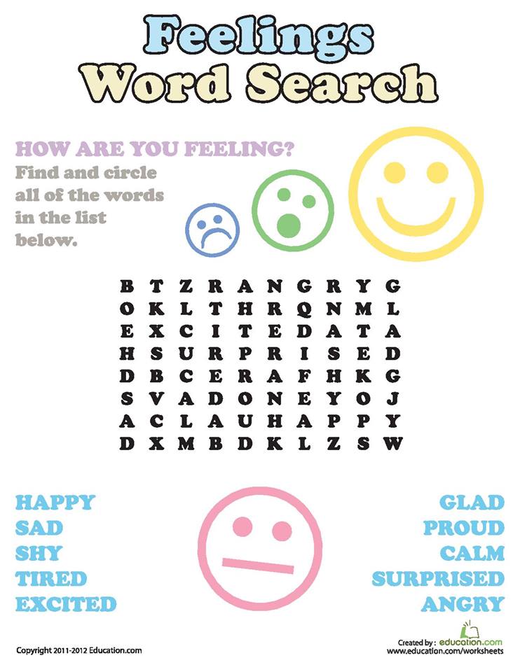 Feeling search. Feelings Wordsearch for Kids. Emotions задание. Feelings and emotions Wordsearch for Kids. Feelings задания для детей.