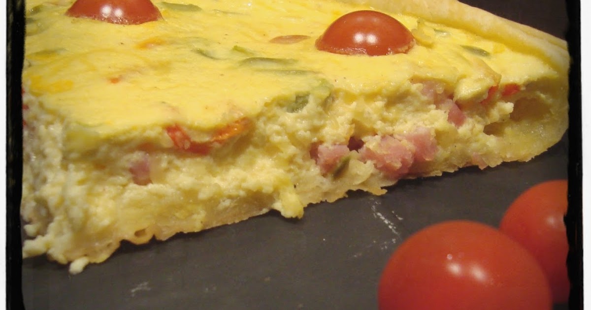 Citron & co QUICHE AUX POIVRONS ET LARDONS
