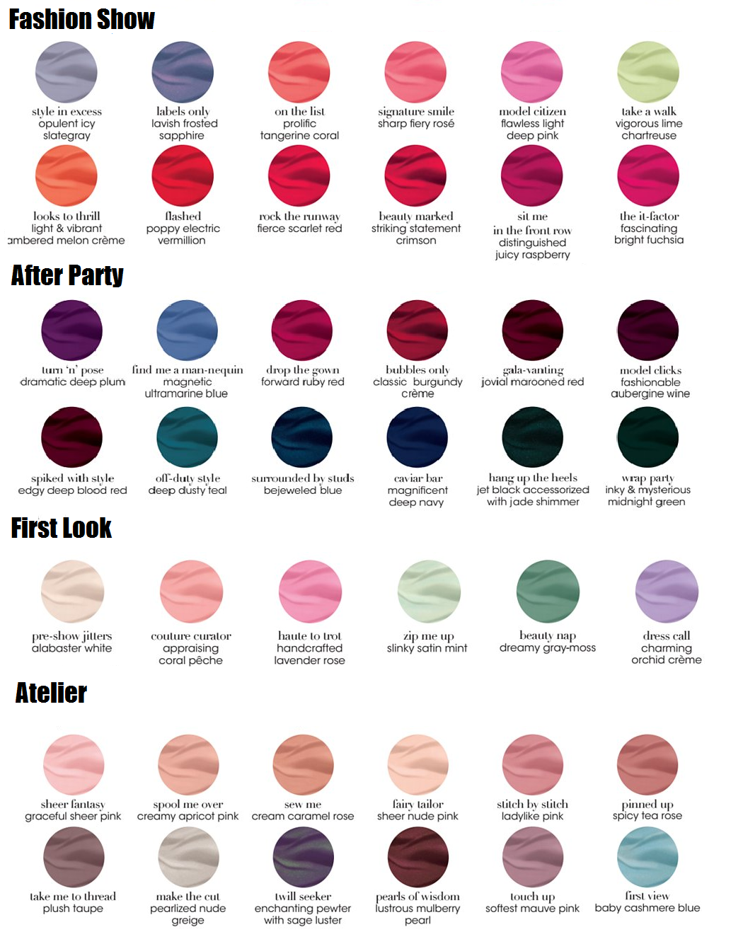 Couture Color Chart