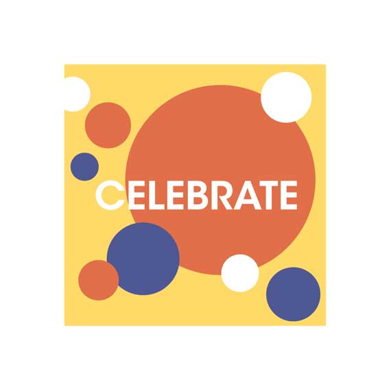 It's About Art and Design: Celebrate Poster With A Riot of Circles