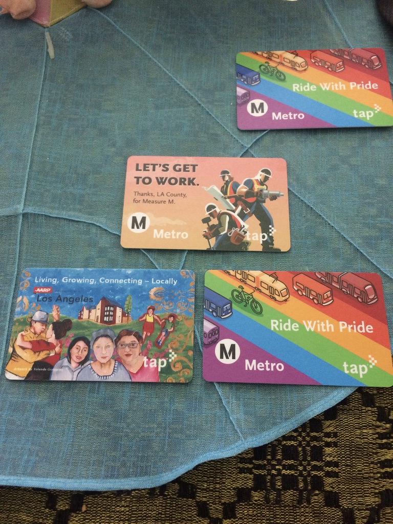 Tap Cards of Metro Los Angeles 2017 Ride With Pride TAP Card