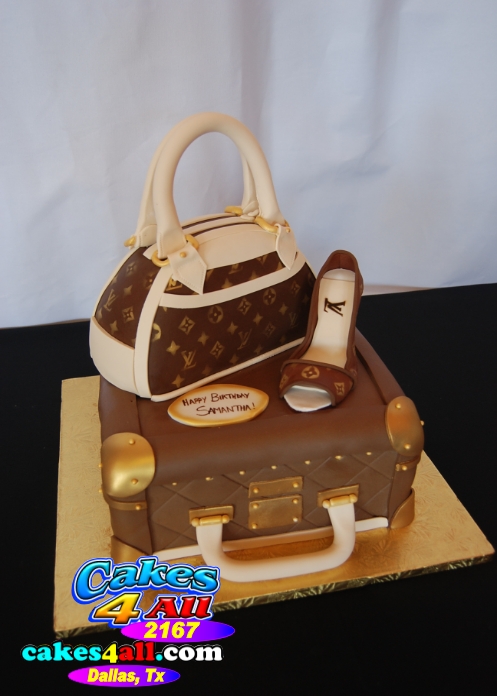 cakes 4 all in Dallas: 3D Louis Vuitton cake