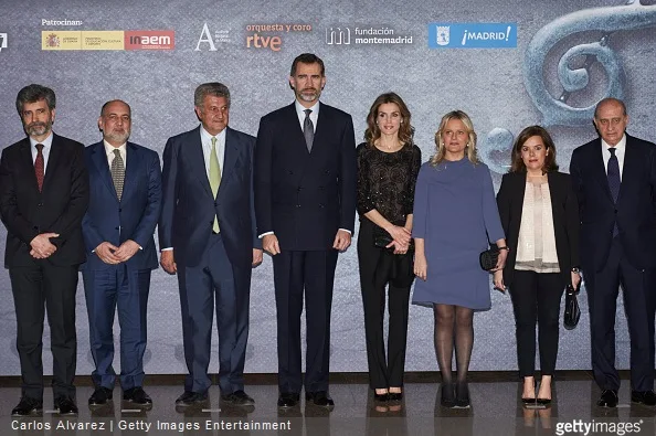 Spanish Royals attended tribute the concert for terrorism victims at the National Auditorium