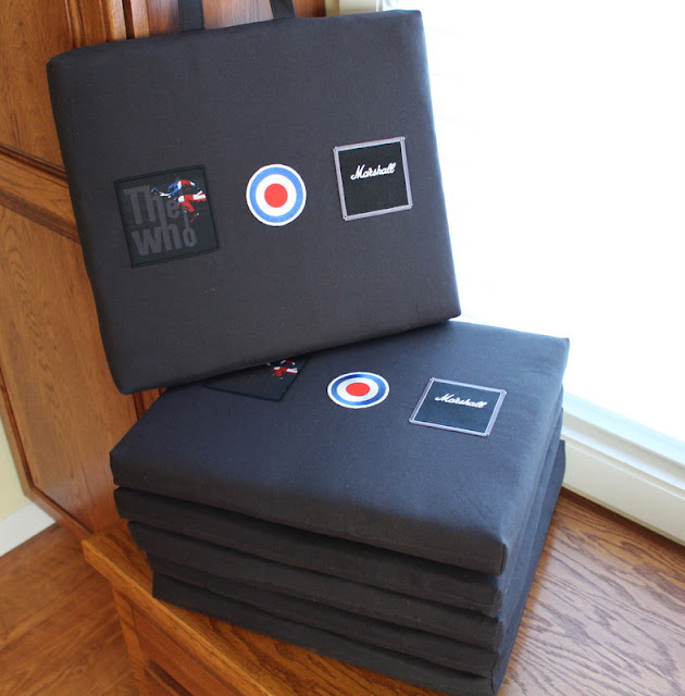 Custom Seat Cushions with “The Who” Maiden Jane