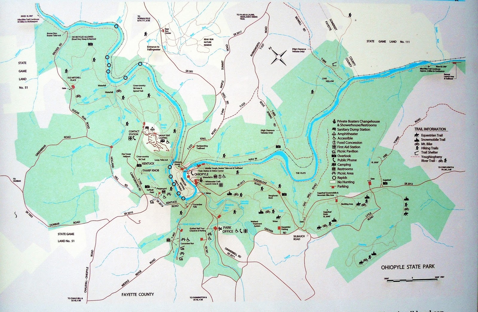 Ohiopyle State Park Campground Map