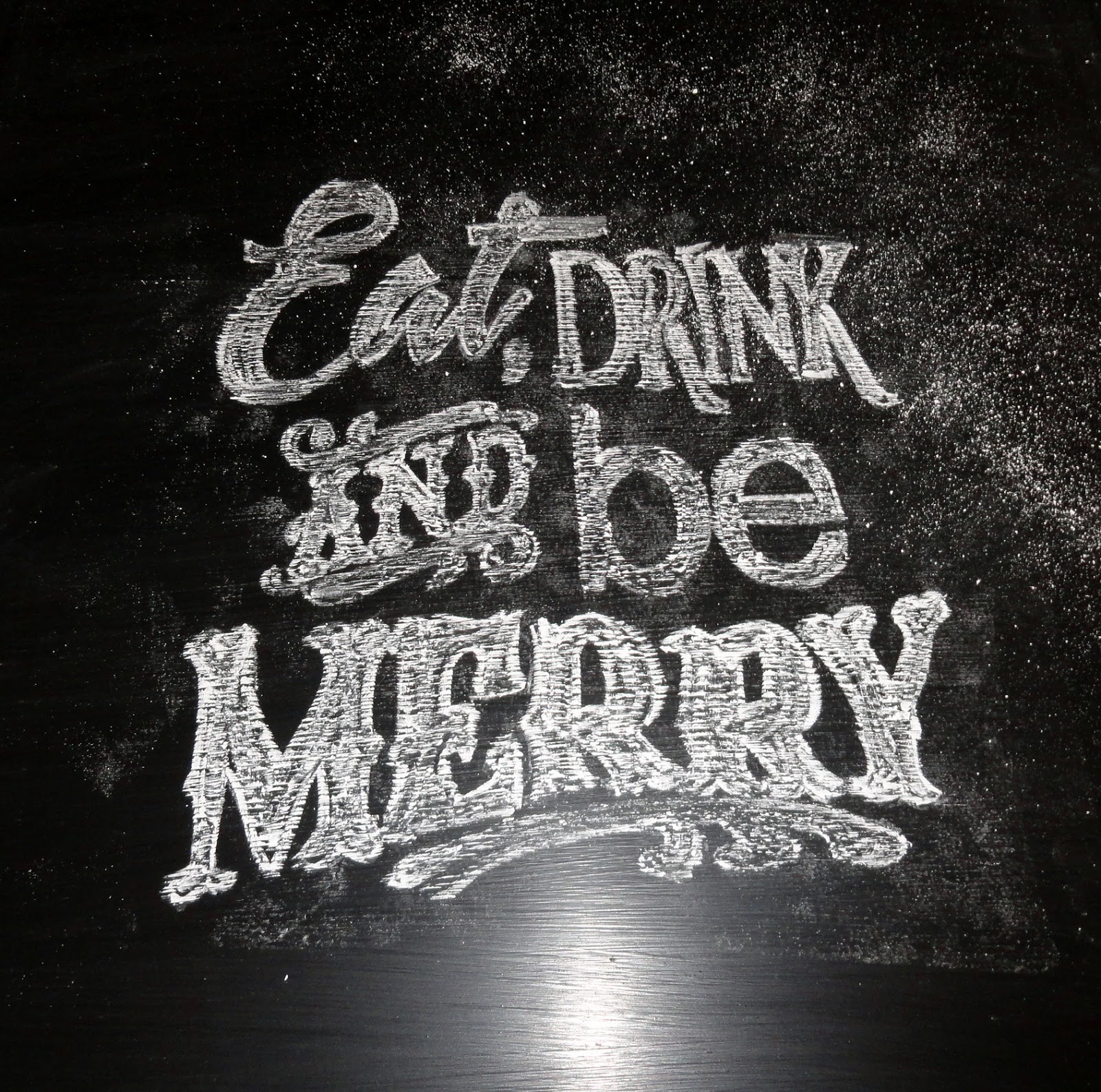 Easy chalkboard typography art tutorial