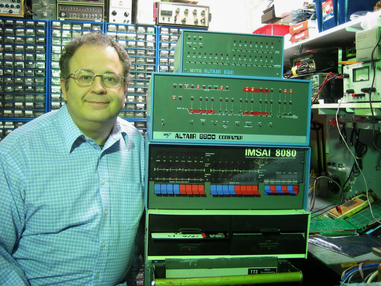Josh Bensadon his "MITS 680"  "IMSAI 8080"