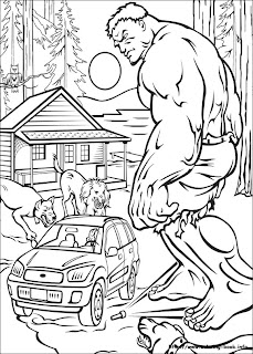 HULK the avengers coloring pages