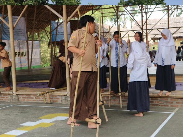 Disdik Kota Bandung Gelar Kaulinan Barudak di ECO Bambu Cipaku