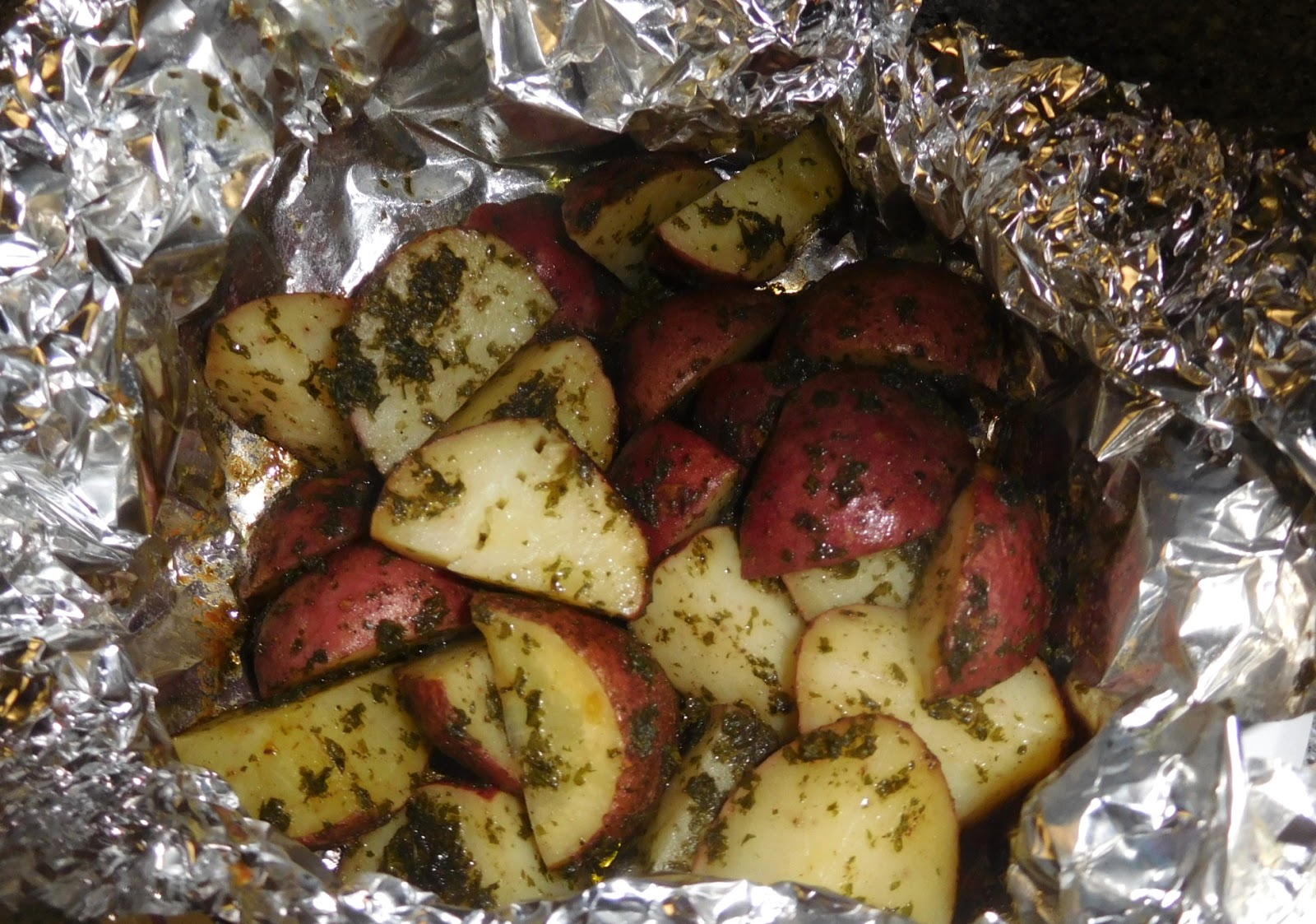 Karen's Kitchen Roasted Potatoes (Tin Foil)