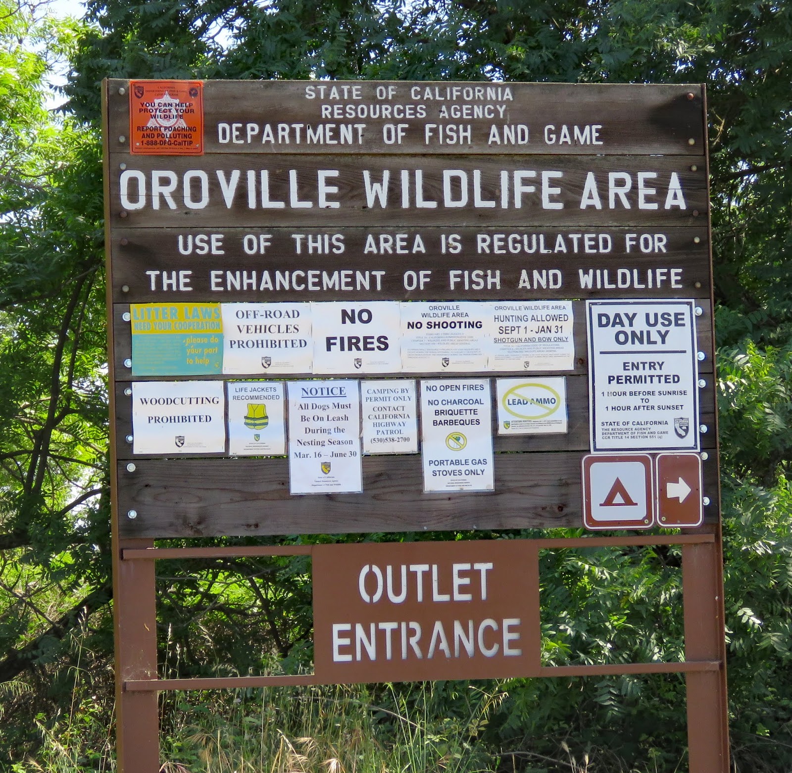 Oroville Wildlife Area NEW TOURISM OBJECTIVES