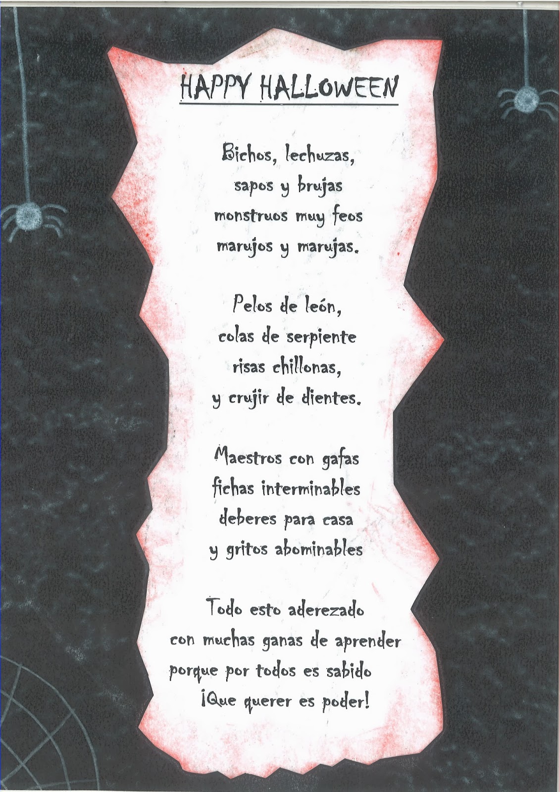 bibliotecajacaranda Halloween. Poema bibliotecajacaranda Halloween. Poema