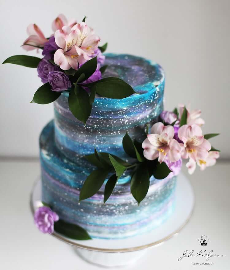 This Baker Makes Incredible Cakes With Beautiful Galaxies And Secret Gardens In Them