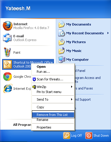 Windows XP Texpert: Windows XP Start Menu Tips