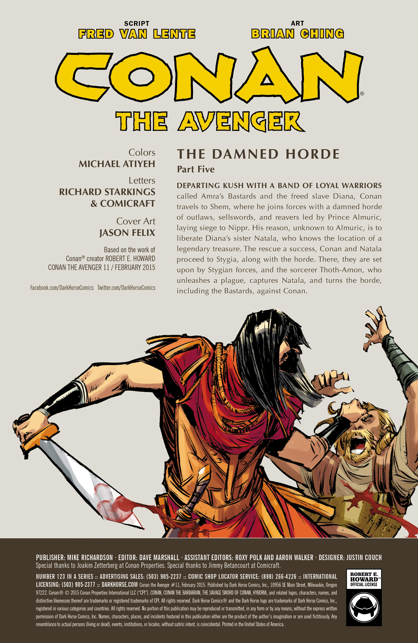 Read online Conan the Avenger comic -  Issue #11 - 2