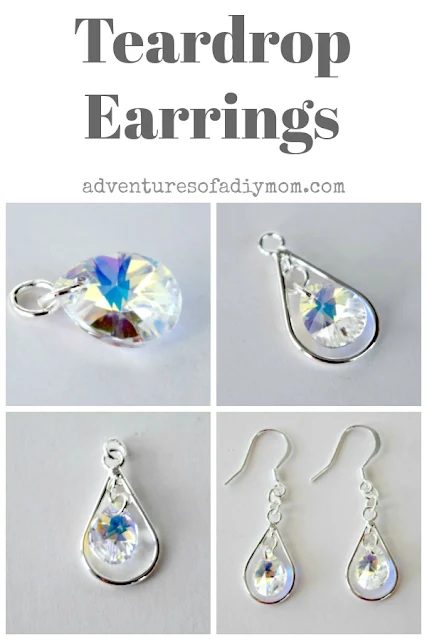 how to make teardrop earrings