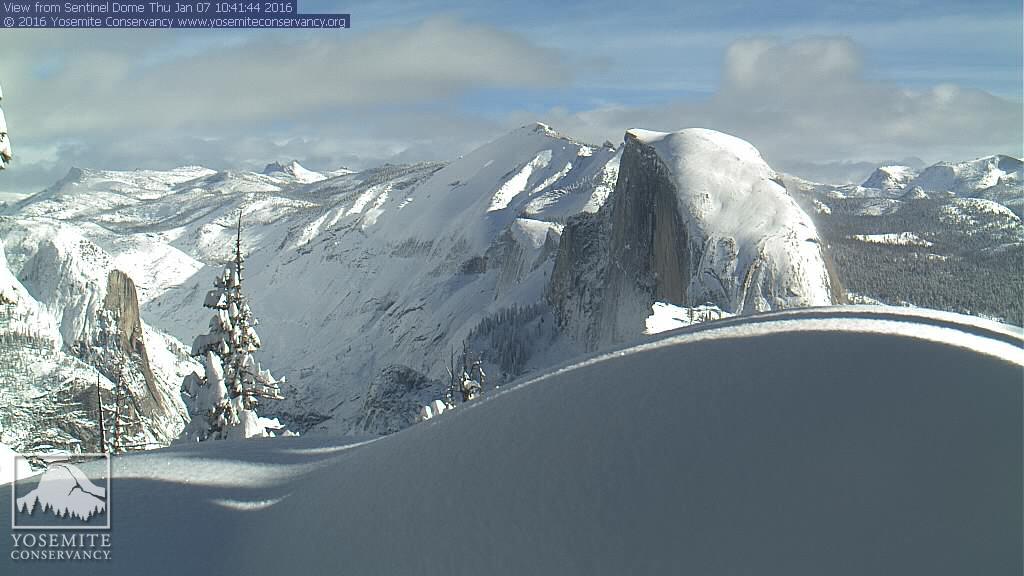 daily timewaster A collection of wintery Yosemite cam views quite beautiful.
