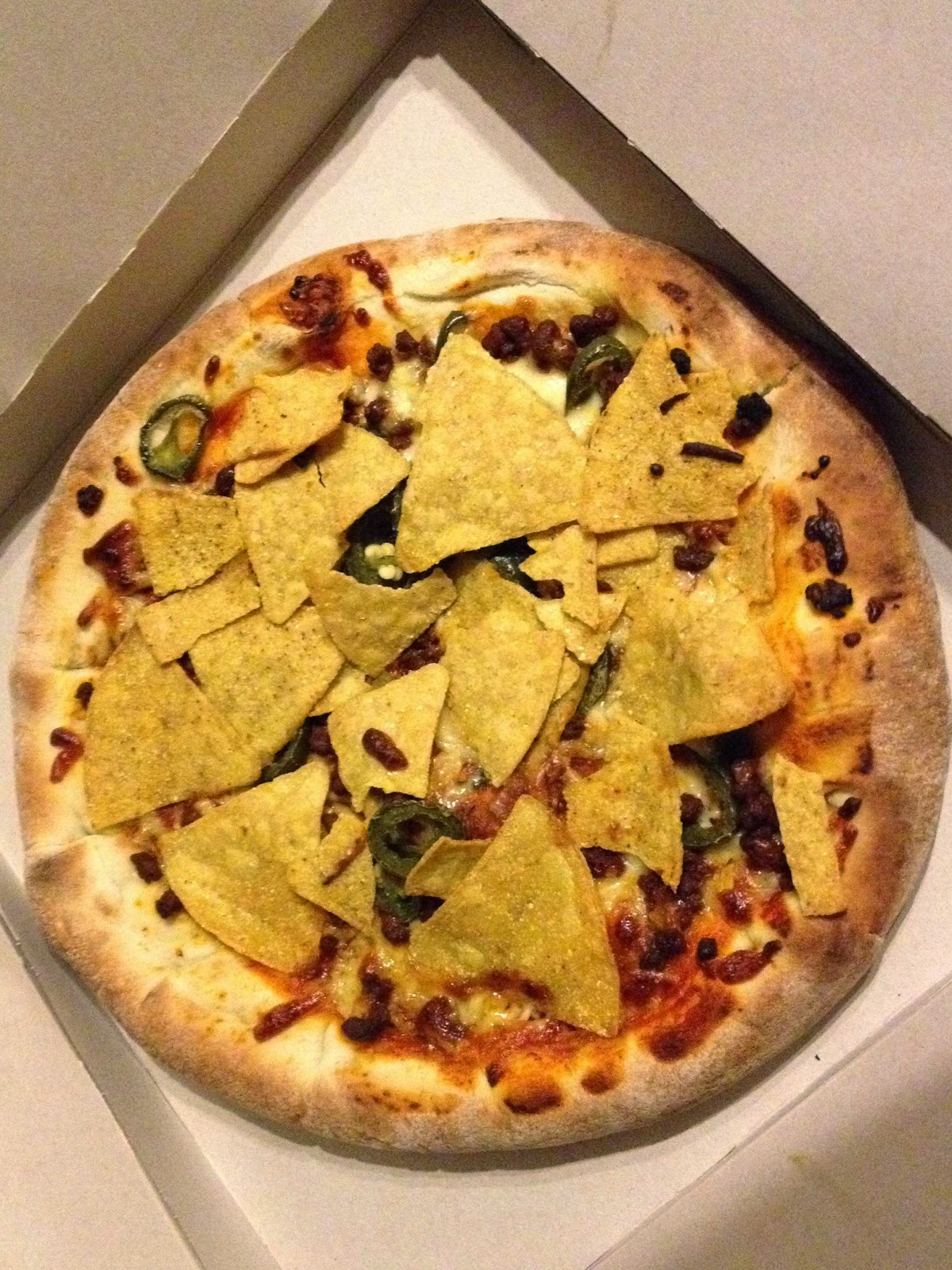 Stuffed Crust Nacho Chilli Beef Pizza (Asda)