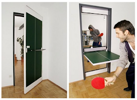 Ping pong table door