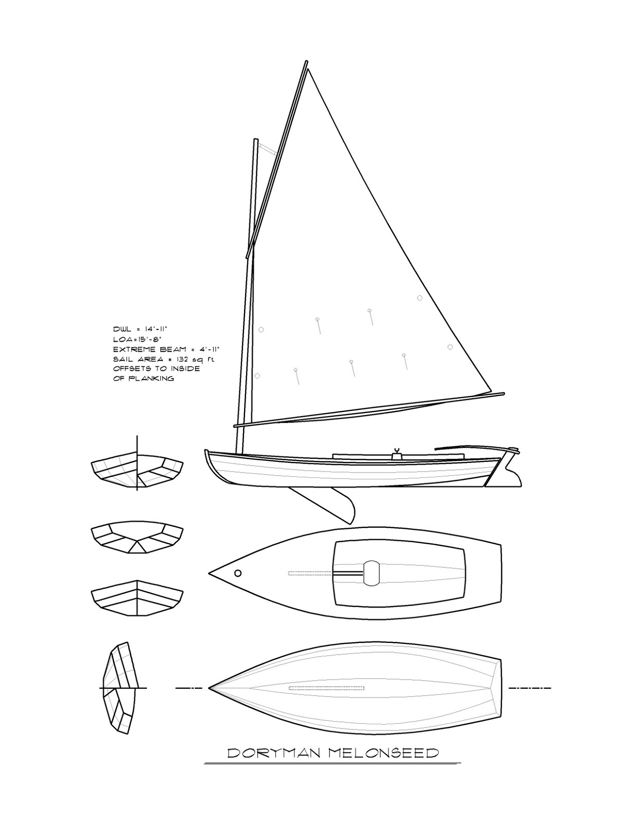 Wooden Boat Plans Stitch And Glue Melonseed