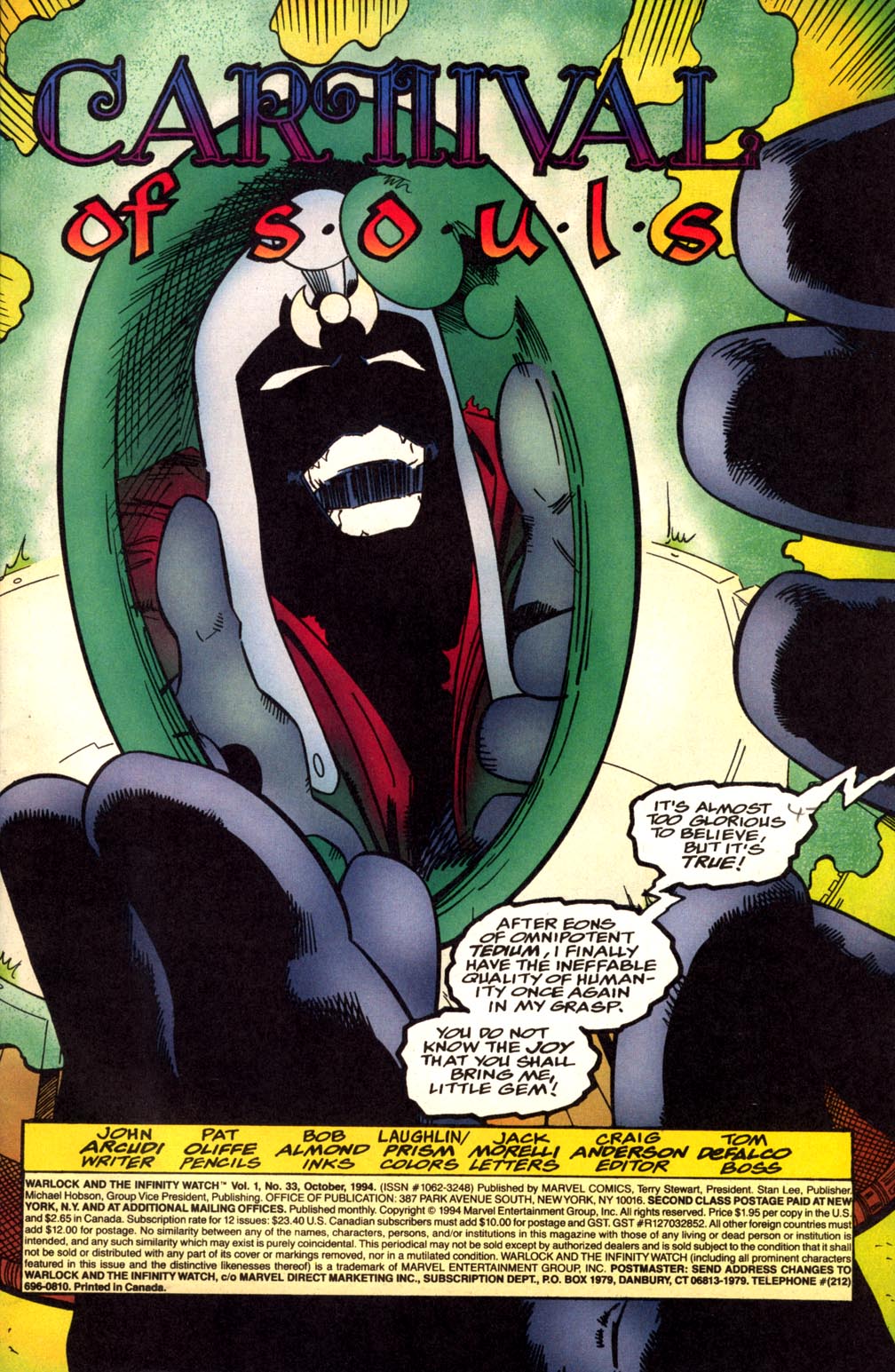 Read online Warlock and the Infinity Watch comic -  Issue #33 - 2