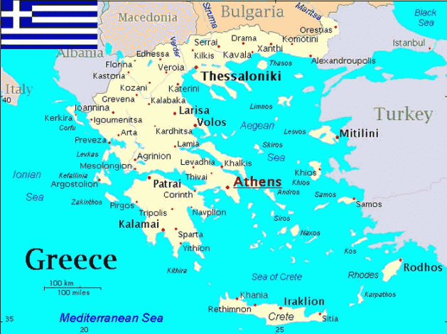Griekenland vakantie tips: Griekenland kaart