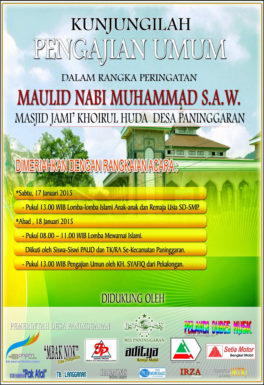 40+ Trend Terbaru Pamflet Lomba Islami Little Duckling Blog