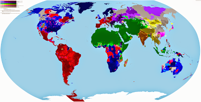Gambar Peta Dunia Berdasarkan Agama
