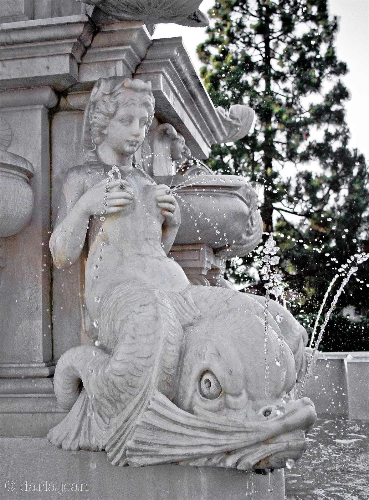 one photo a day one year day 283, a sea nymph on the neptune fountain