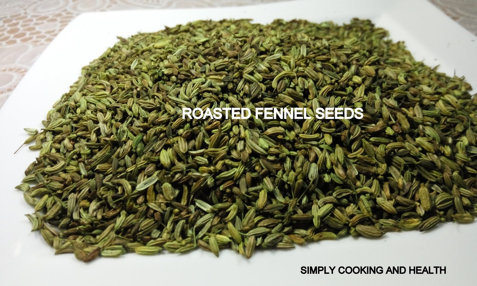 Simply Cooking and Health Powdering cumin seeds and fennel seeds.