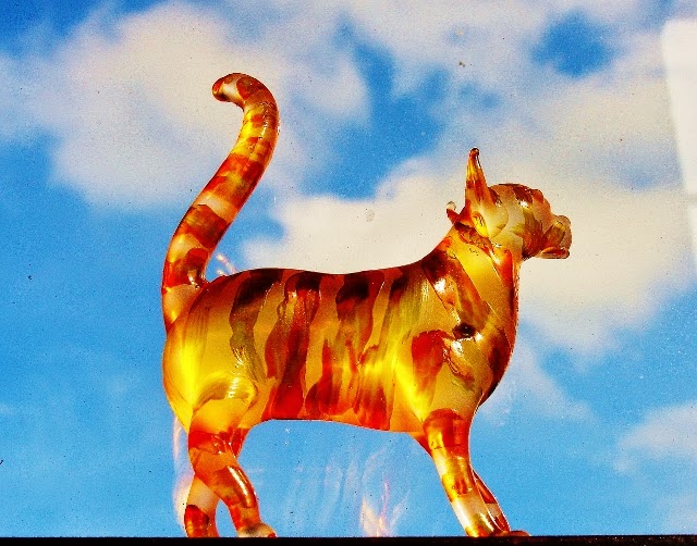 Glassbloggery: Glass cat