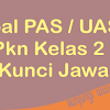 Soal Latihan UAS PAS PKn Kelas 2 Semester 1 Lengkap Kunci Jawaban