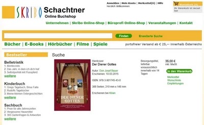 Buchbestellung Verlag Schachtner