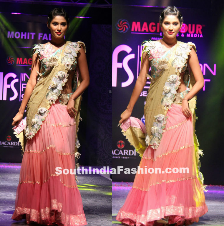 Model in Trendy Half saree – South India Fashion