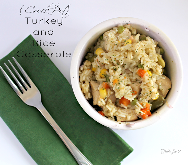 Crock Pot Turkey and Rice Casserole Crock Pot Turkey and Rice Casserole