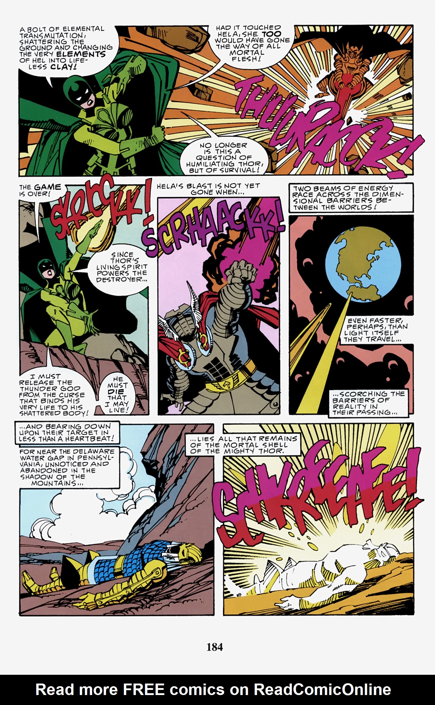 Read online Thor Visionaries: Walter Simonson comic -  Issue # TPB 5 - 184