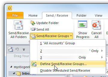 How to schedule Auto Send & Receive in Microsoft Outlook | Online ...