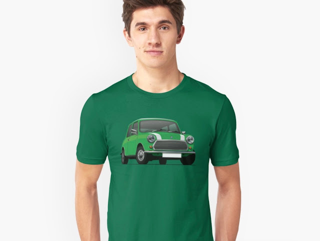 British classic car T-shirt - Austin/Morris Mini
