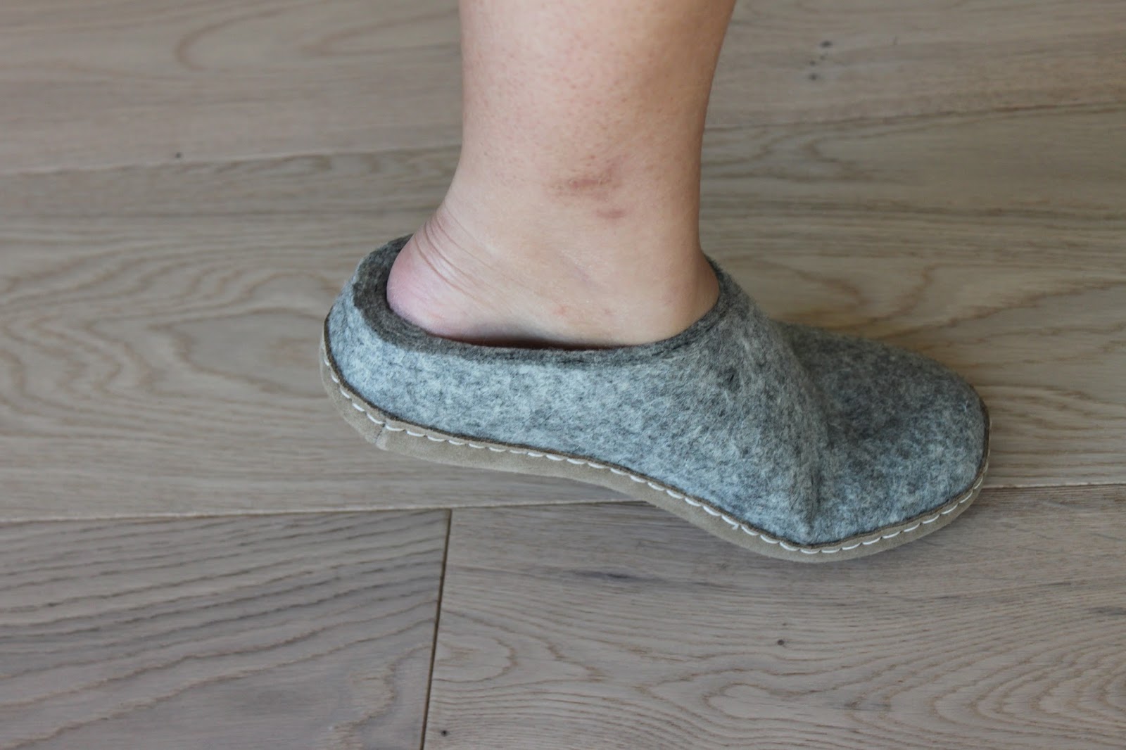 Glerups Womens Model B Natural Wool Open Slipper ALL THINGS